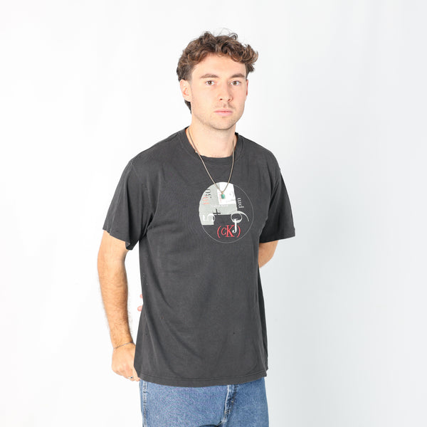 Black 90s Calvin Klein T-Shirt (M)